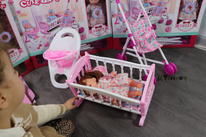 ⁦مجموعة العاب 3 في 1  poupée bébé adorable هدية رائعة⁩ - الصورة ⁦15⁩