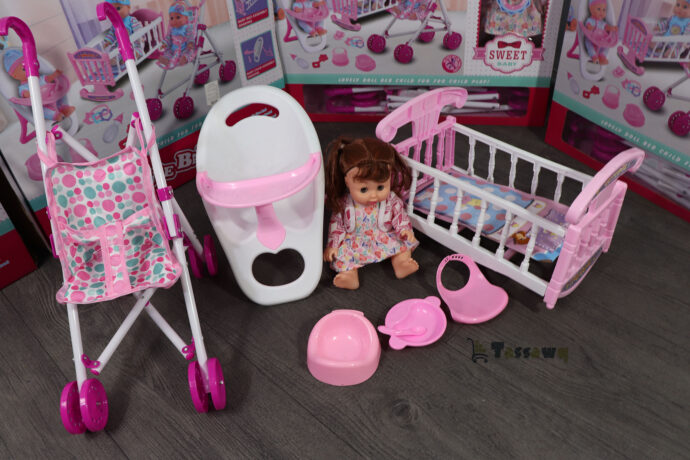 ⁦مجموعة العاب 3 في 1  poupée bébé adorable هدية رائعة⁩ - الصورة ⁦16⁩