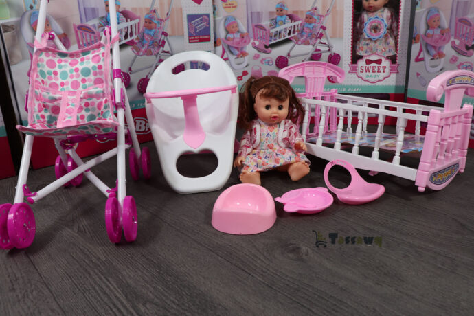 ⁦مجموعة العاب 3 في 1  poupée bébé adorable هدية رائعة⁩ - الصورة ⁦17⁩