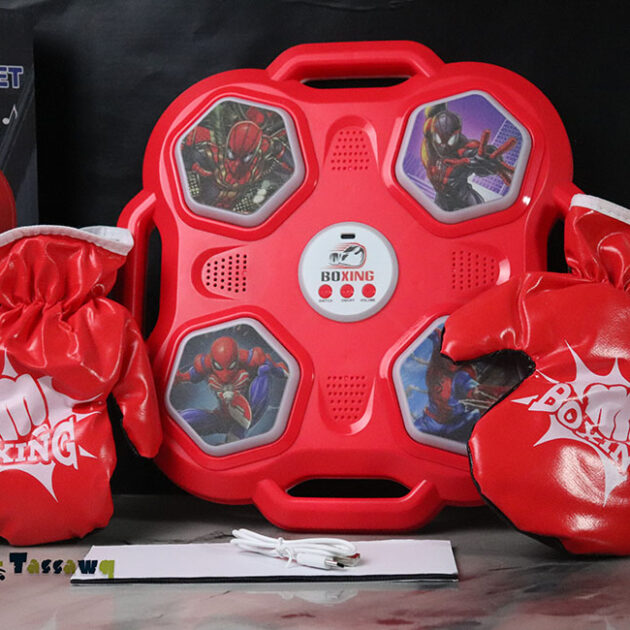 آلة ملاكمة ذكية سبايدرمان روشارجابل و بلوتوث