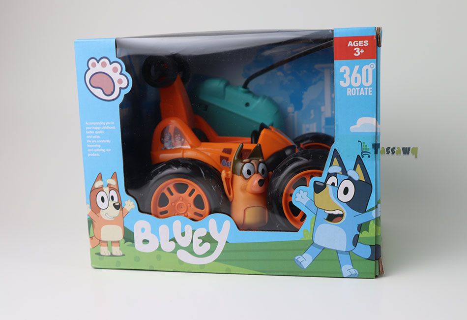 سيارة بهلاوانية 360 Bluey ببطارية قابلة للشحن مع جهاز تحكم عن بعد - الصورة 11