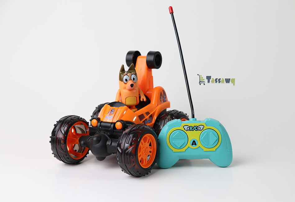 سيارة بهلاوانية 360 Bluey ببطارية قابلة للشحن مع جهاز تحكم عن بعد - الصورة 15