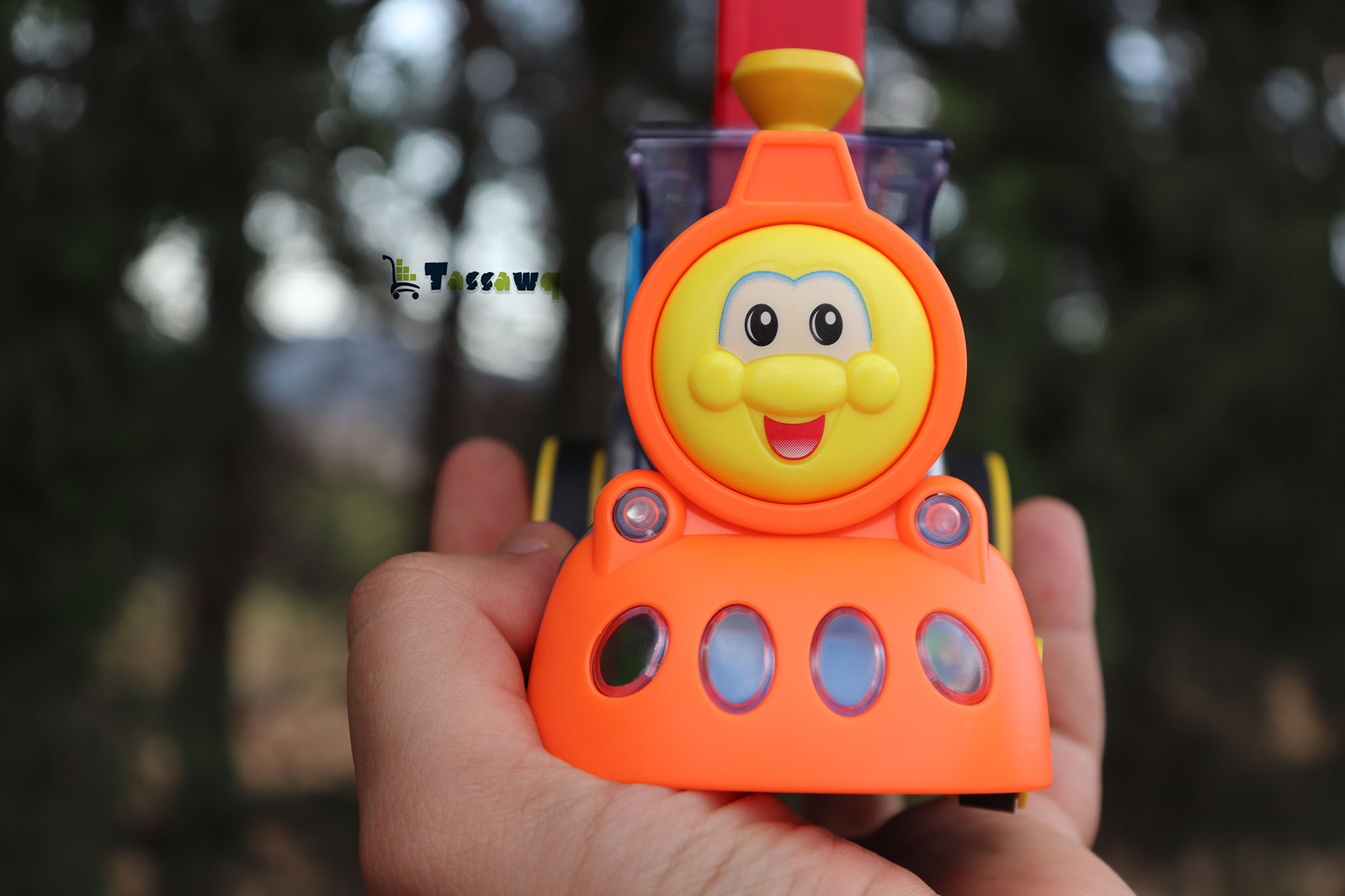 قطار لعبة تركيب مكعبات الدومينو الأوتوماتيكي - الصورة 3