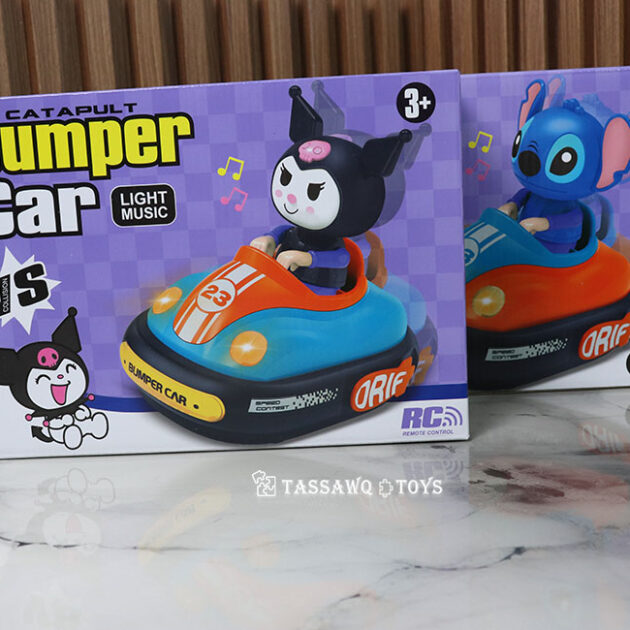 سيارتين تحكم عن بعد للأطفال في ان واحد RC مع موسيقى و اضواء ، معركة stitch vs kuromi