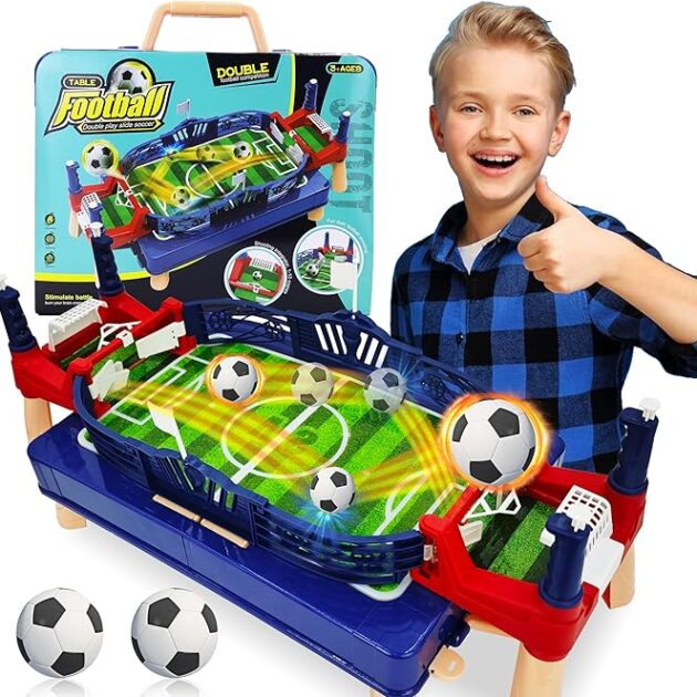 لعبة كرة قدم طاولة محمولة - لعبة كرة قدم منزلقة مزدوجة