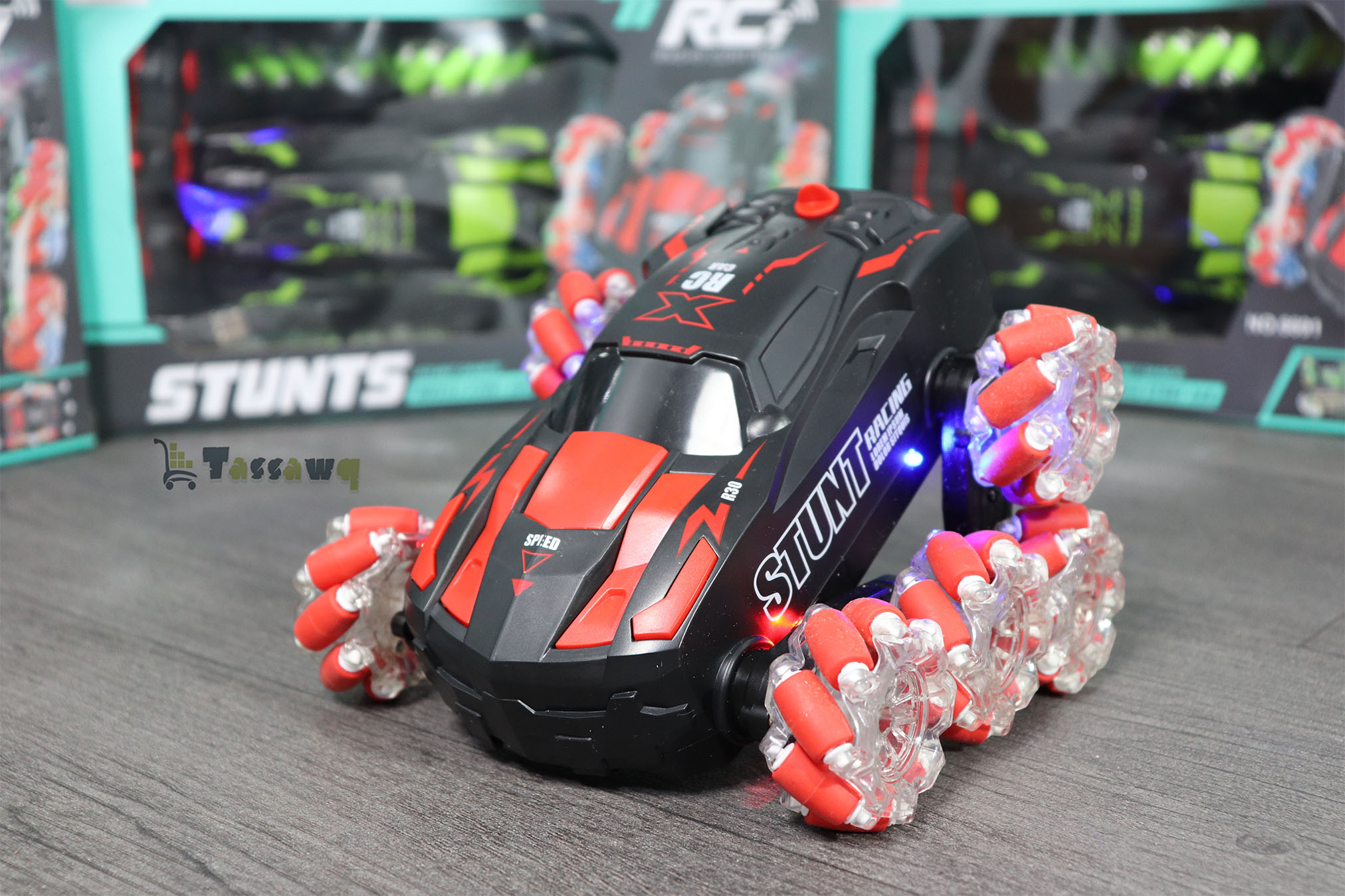 سيارة مجنونة ب 8 عجلات بخار و موسيقى و اضواء - الصورة 2