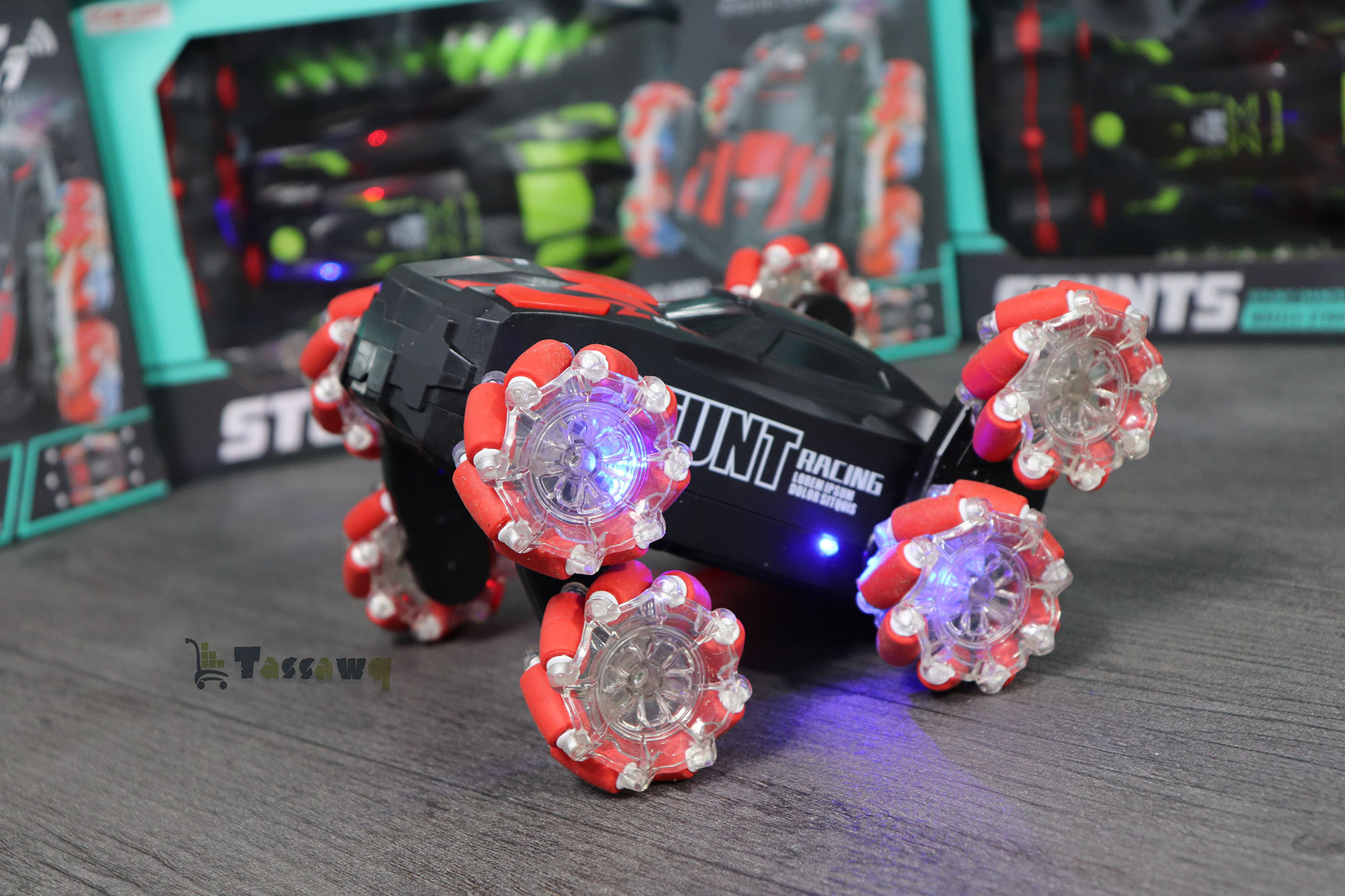 سيارة مجنونة ب 8 عجلات بخار و موسيقى و اضواء - الصورة 4