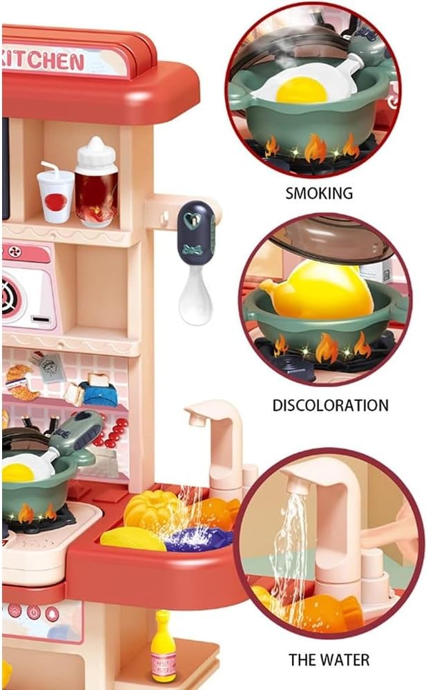 مجموعة أدوات مطبخ بيبي تايمز مع الملحقات، 38 قطعة متعدد الألوان - الصورة 8