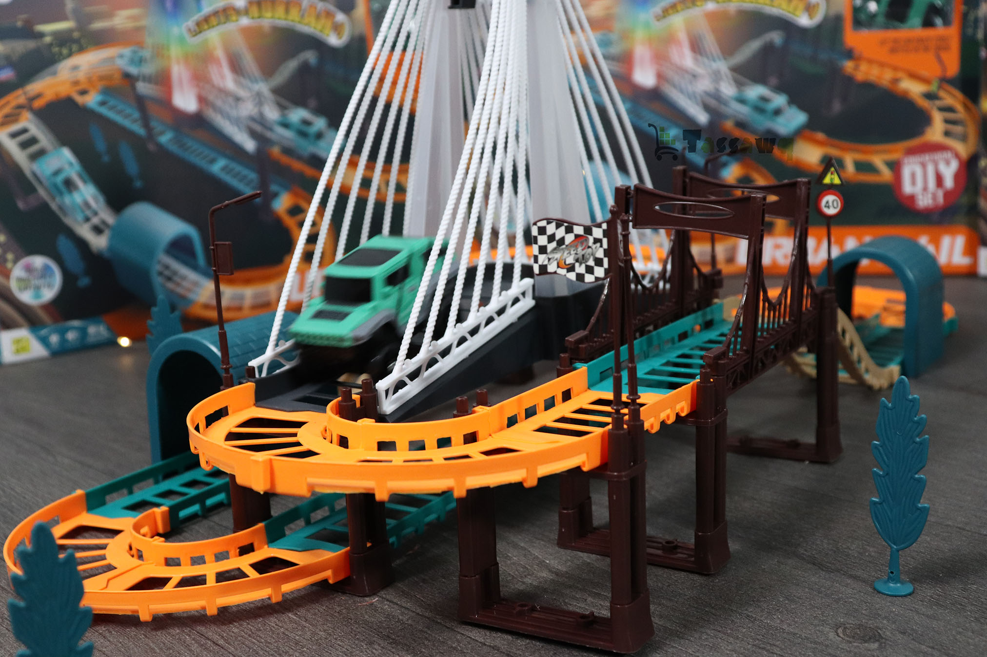 مجموعة ألعاب مسار السكك الحديدية الحضرية DIY - الصورة 20