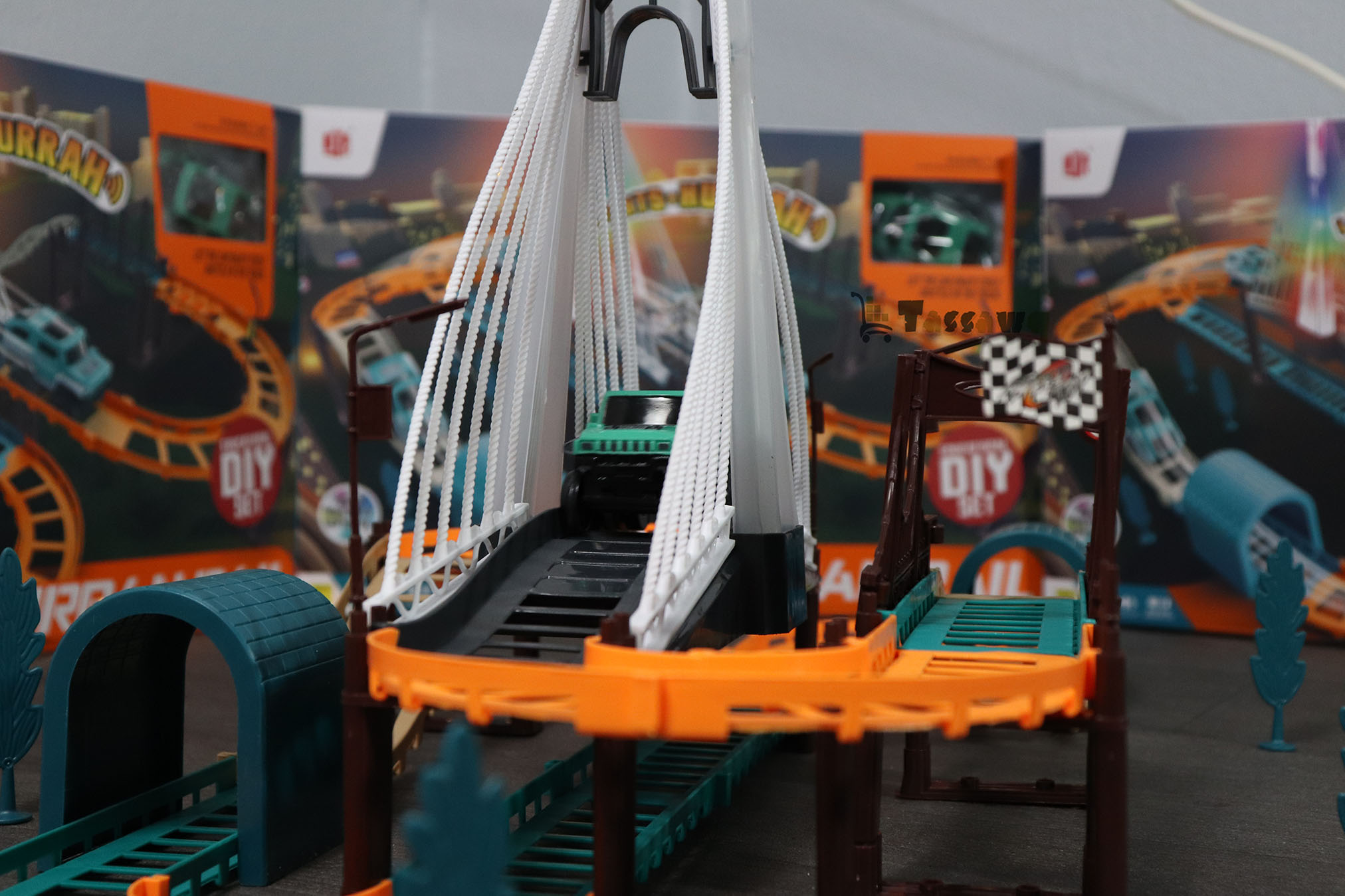 مجموعة ألعاب مسار السكك الحديدية الحضرية DIY - الصورة 2