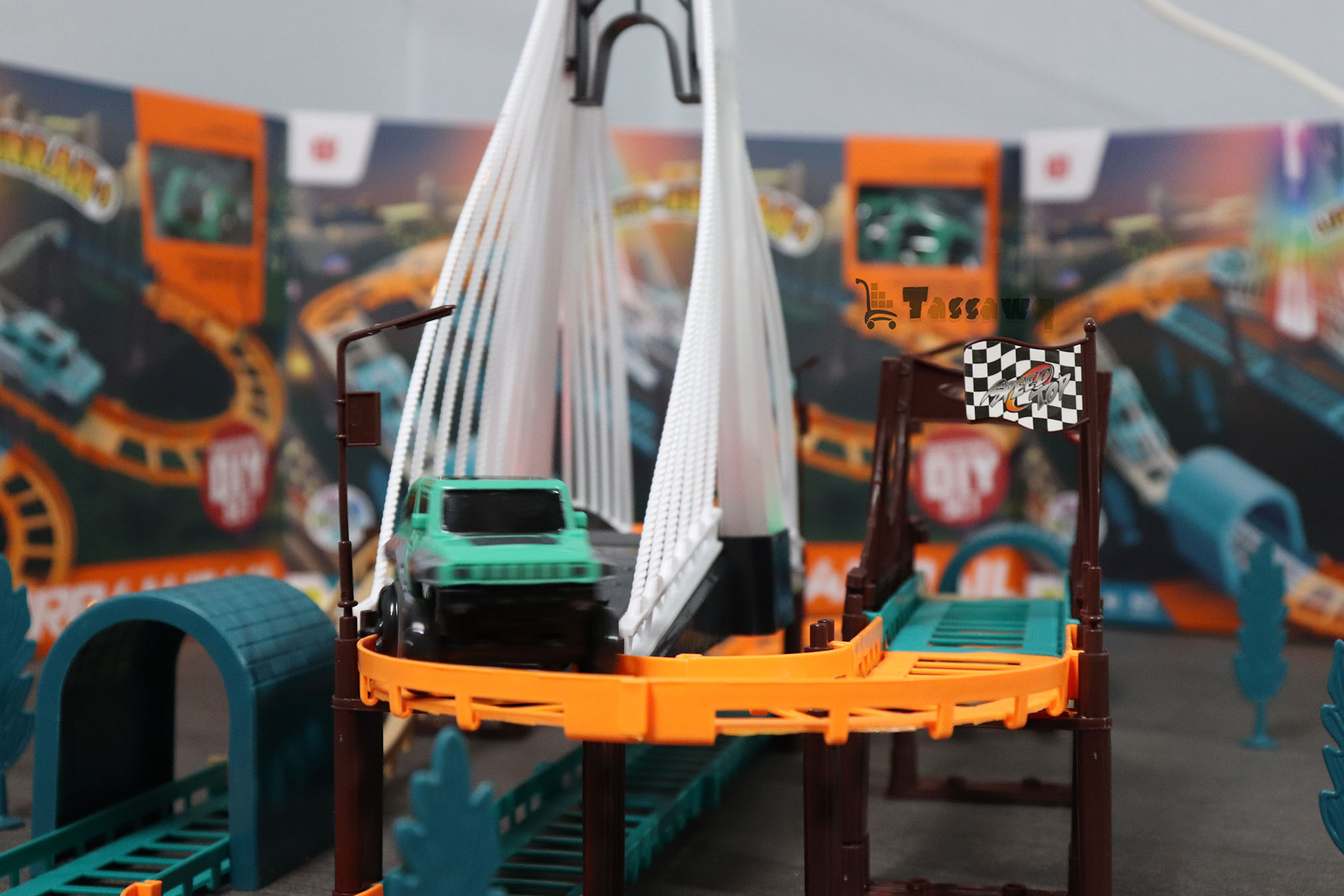 مجموعة ألعاب مسار السكك الحديدية الحضرية DIY - الصورة 7