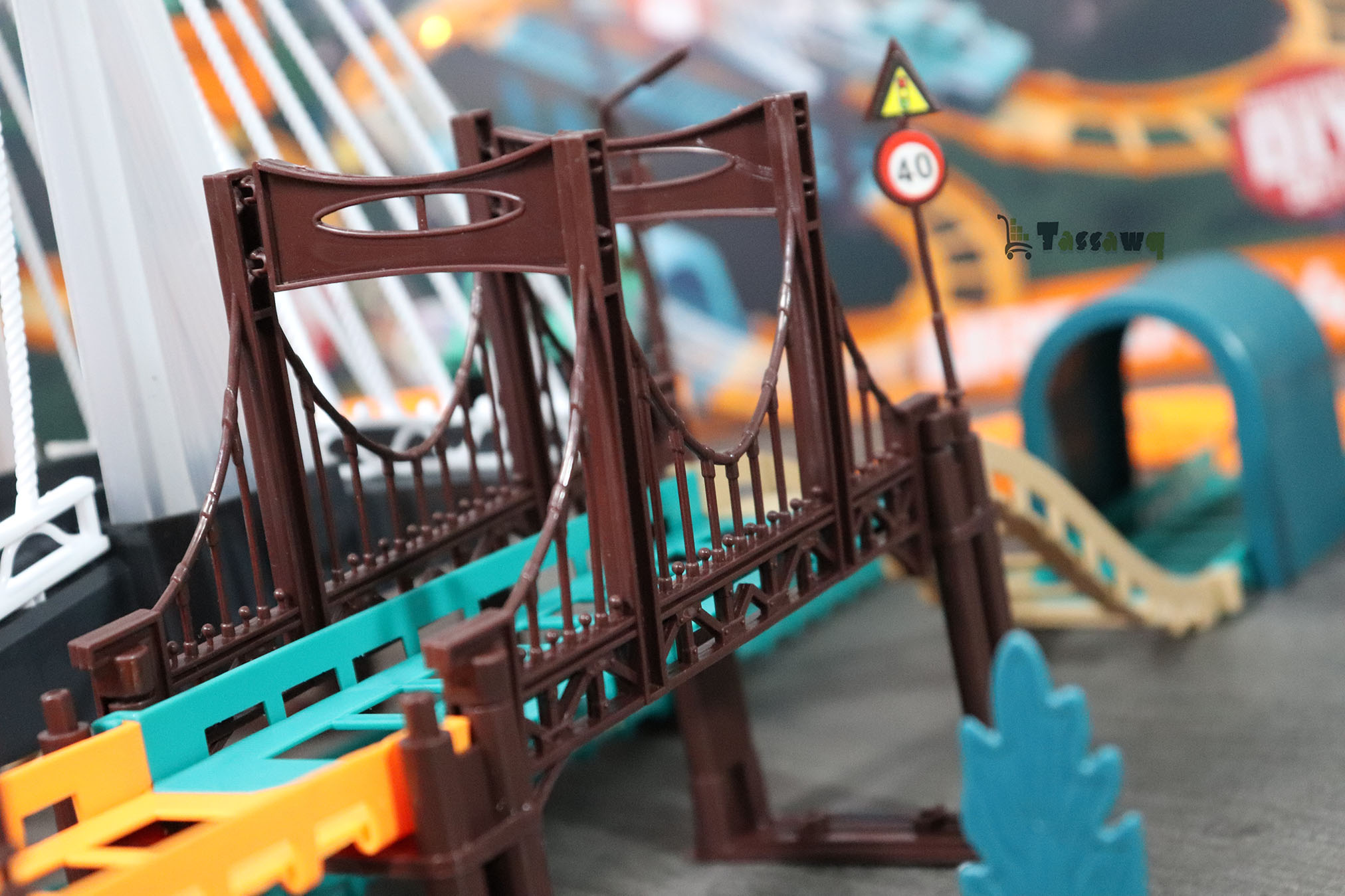 مجموعة ألعاب مسار السكك الحديدية الحضرية DIY - الصورة 15