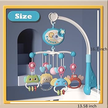 موبايل موسيقي مزود بوظيفة مؤقت،(مناج بيبي) جهاز عرض أضواء، - الصورة 22