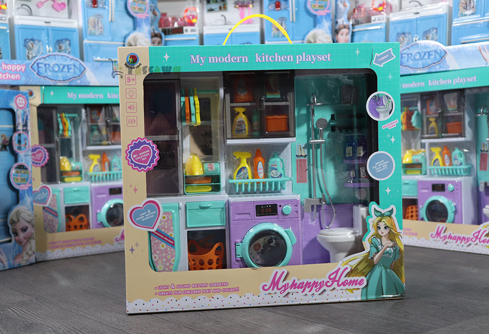 مجموعة ألعاب حمام MQUDUO مع دُش،- frozen مطبخ كامل - الصورة 5