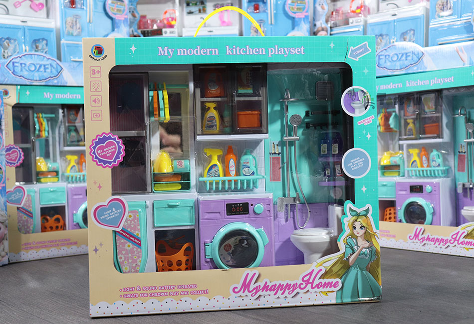 مجموعة ألعاب حمام MQUDUO مع دُش،- frozen مطبخ كامل - الصورة 6