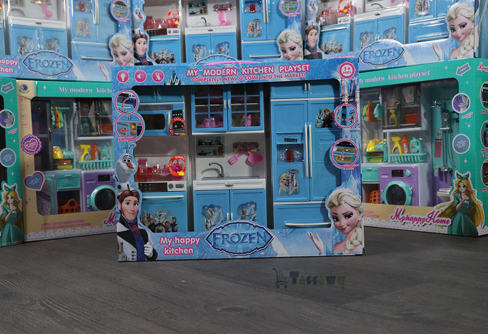 مجموعة ألعاب حمام MQUDUO مع دُش،- frozen مطبخ كامل - الصورة 7