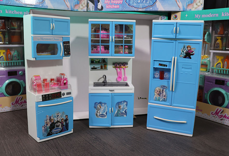 مجموعة ألعاب حمام MQUDUO مع دُش،- frozen مطبخ كامل - الصورة 12