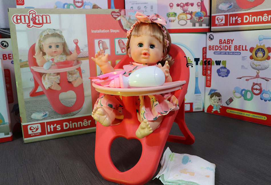 cufan طقم دمية "وقت العشاء" – رفيقة طفلك في لحظات المرح والتخيل! - الصورة 6