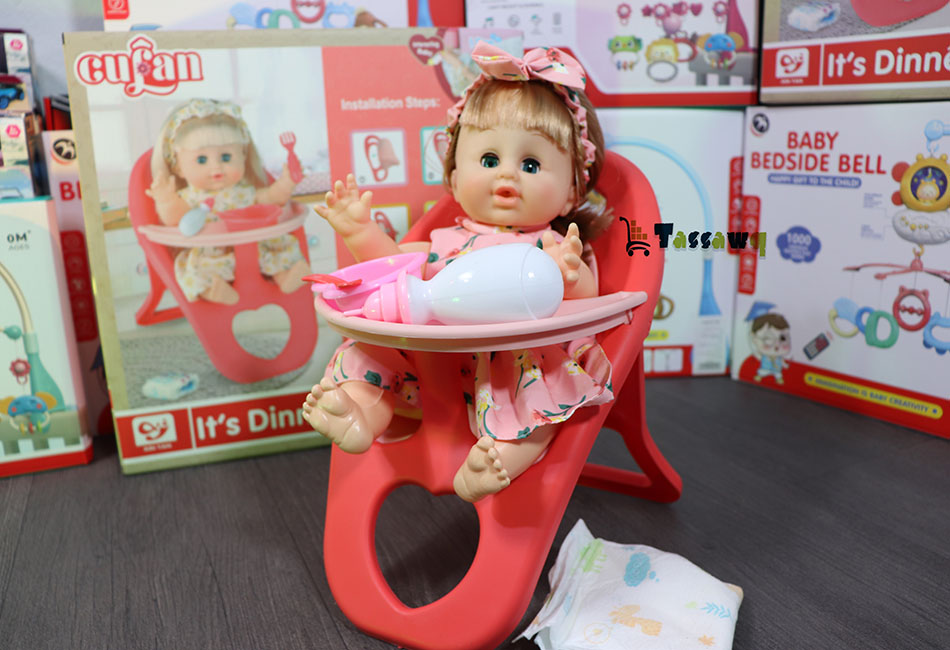 cufan طقم دمية "وقت العشاء" – رفيقة طفلك في لحظات المرح والتخيل! - الصورة 8