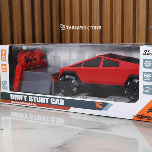 سيارة بهلوانية بتحكم عن بعد 2.4 جيجاهرتز، 9 قنوات – دوران 360 درجة وقدرات على الانجراف.
