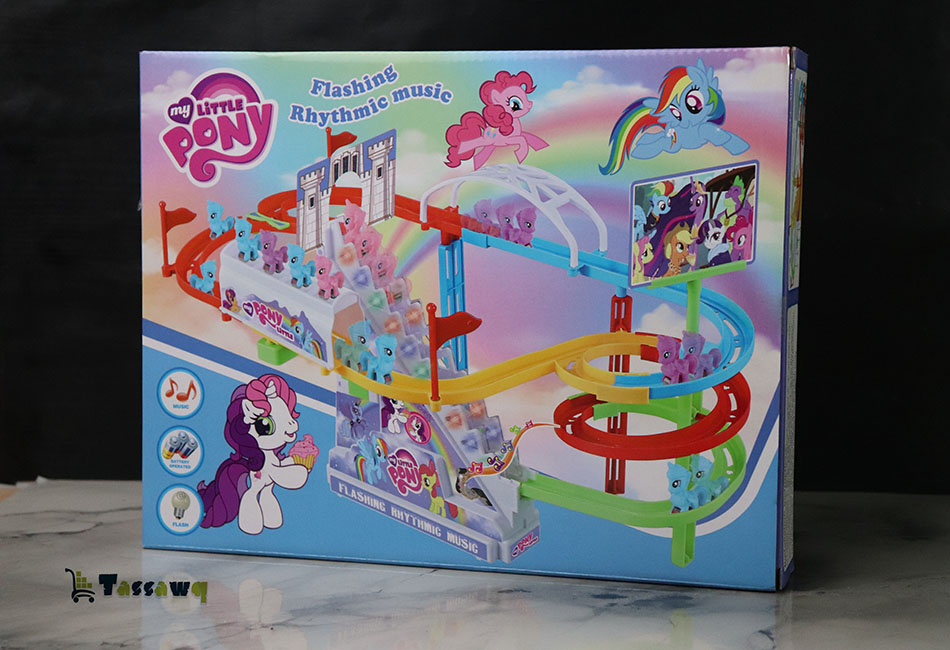 لعبة "My Little Pony" مع موسيقى وإضاءة – مسار دوّار ممتع للأطفال