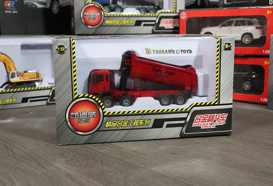 Kaidiwei (KDW) 1/50 Camion Benne Basculante de Chantier Modèle Réduit en Métal - الصورة 10