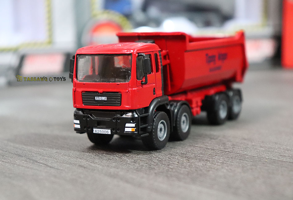 Kaidiwei (KDW) 1/50 Camion Benne Basculante de Chantier Modèle Réduit en Métal - الصورة 11
