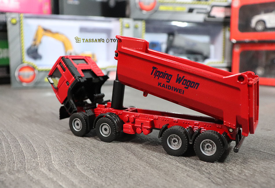 Kaidiwei (KDW) 1/50 Camion Benne Basculante de Chantier Modèle Réduit en Métal - الصورة 12