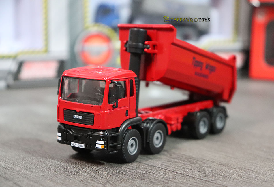 Kaidiwei (KDW) 1/50 Camion Benne Basculante de Chantier Modèle Réduit en Métal - الصورة 13