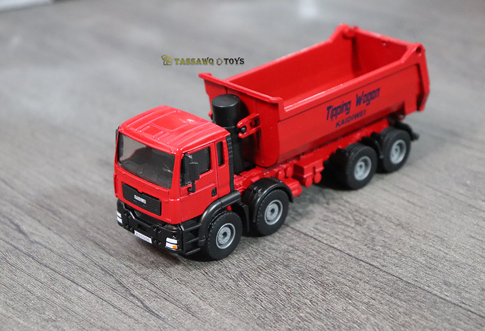 Kaidiwei (KDW) 1/50 Camion Benne Basculante de Chantier Modèle Réduit en Métal - الصورة 14