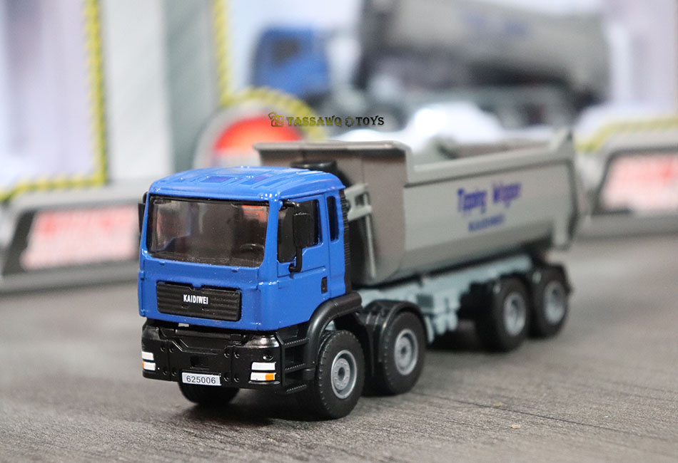 Kaidiwei (KDW) 1/50 Camion Benne Basculante de Chantier Modèle Réduit en Métal - الصورة 15