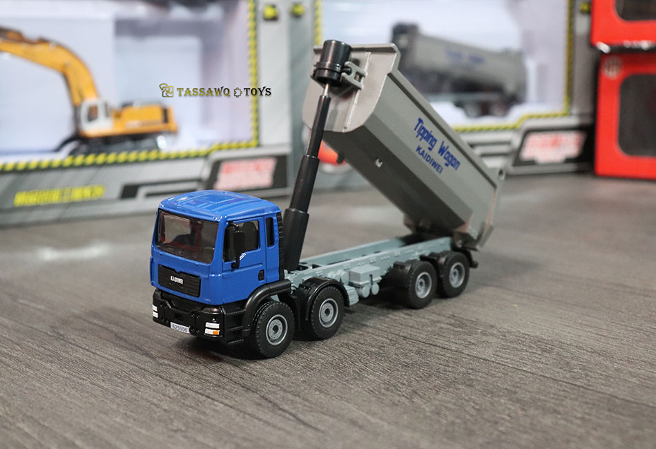 Kaidiwei (KDW) 1/50 Camion Benne Basculante de Chantier Modèle Réduit en Métal - الصورة 16