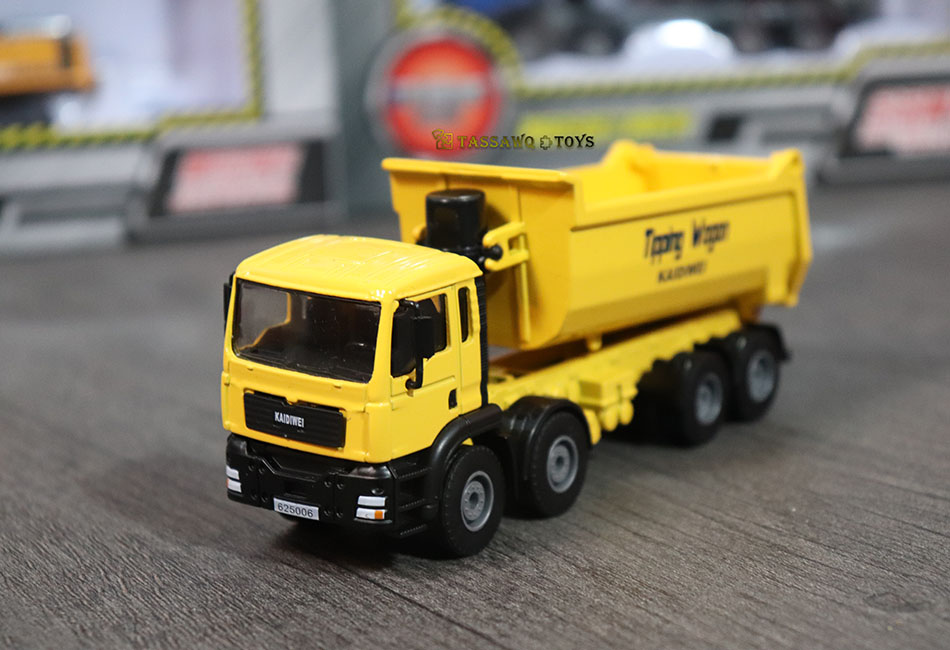 Kaidiwei (KDW) 1/50 Camion Benne Basculante de Chantier Modèle Réduit en Métal - الصورة 19