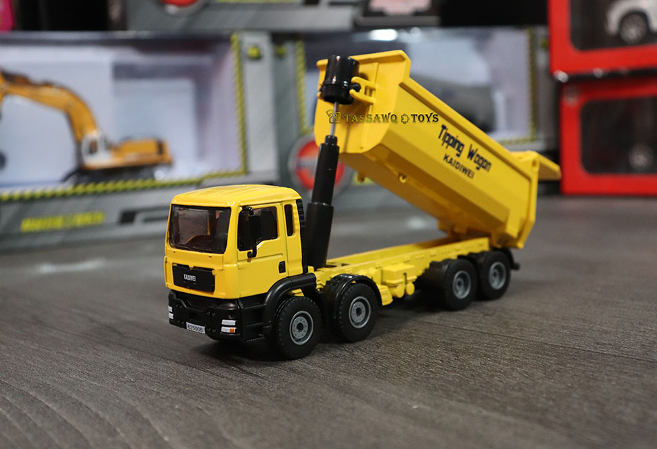 Kaidiwei (KDW) 1/50 Camion Benne Basculante de Chantier Modèle Réduit en Métal - الصورة 20