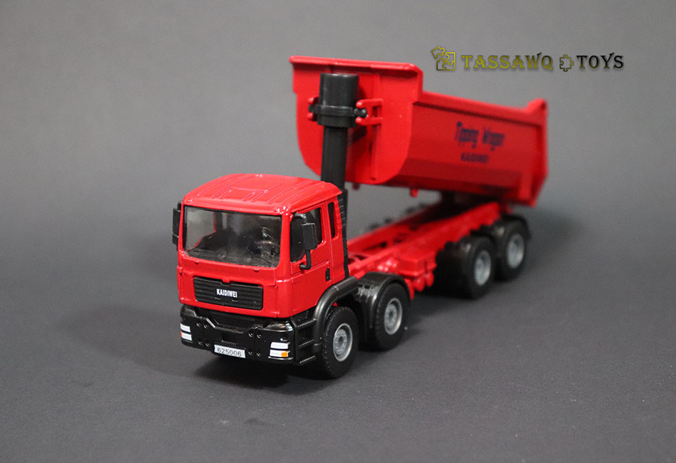 Kaidiwei (KDW) 1/50 Camion Benne Basculante de Chantier Modèle Réduit en Métal - الصورة 6