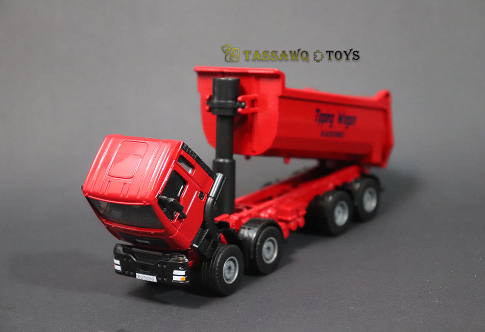 Kaidiwei (KDW) 1/50 Camion Benne Basculante de Chantier Modèle Réduit en Métal - الصورة 2