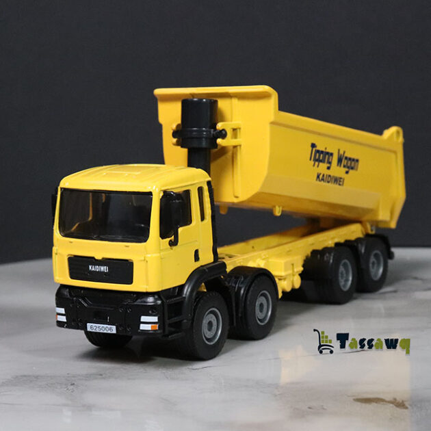 Kaidiwei (KDW) 1/50 Camion Benne Basculante de Chantier Modèle Réduit en Métal