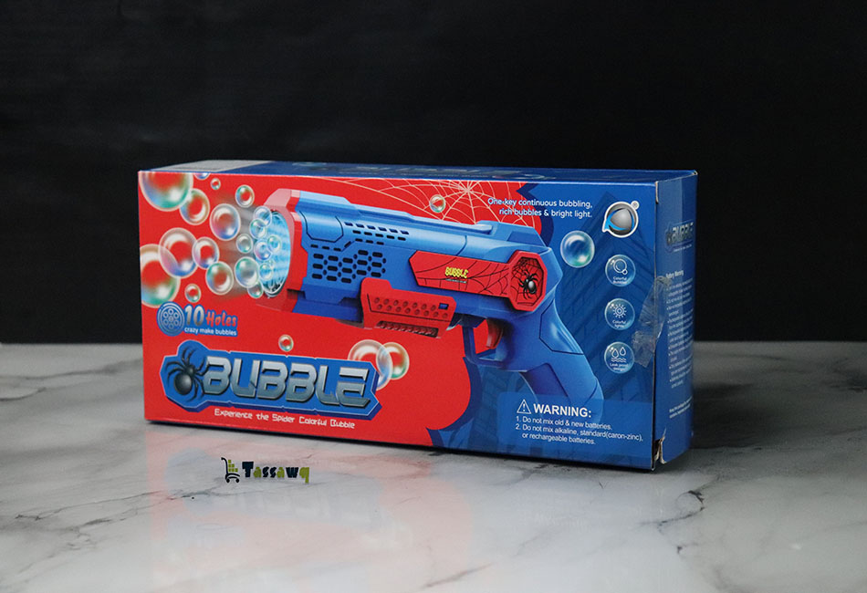 pistolet a bulles d'eau Spiderman