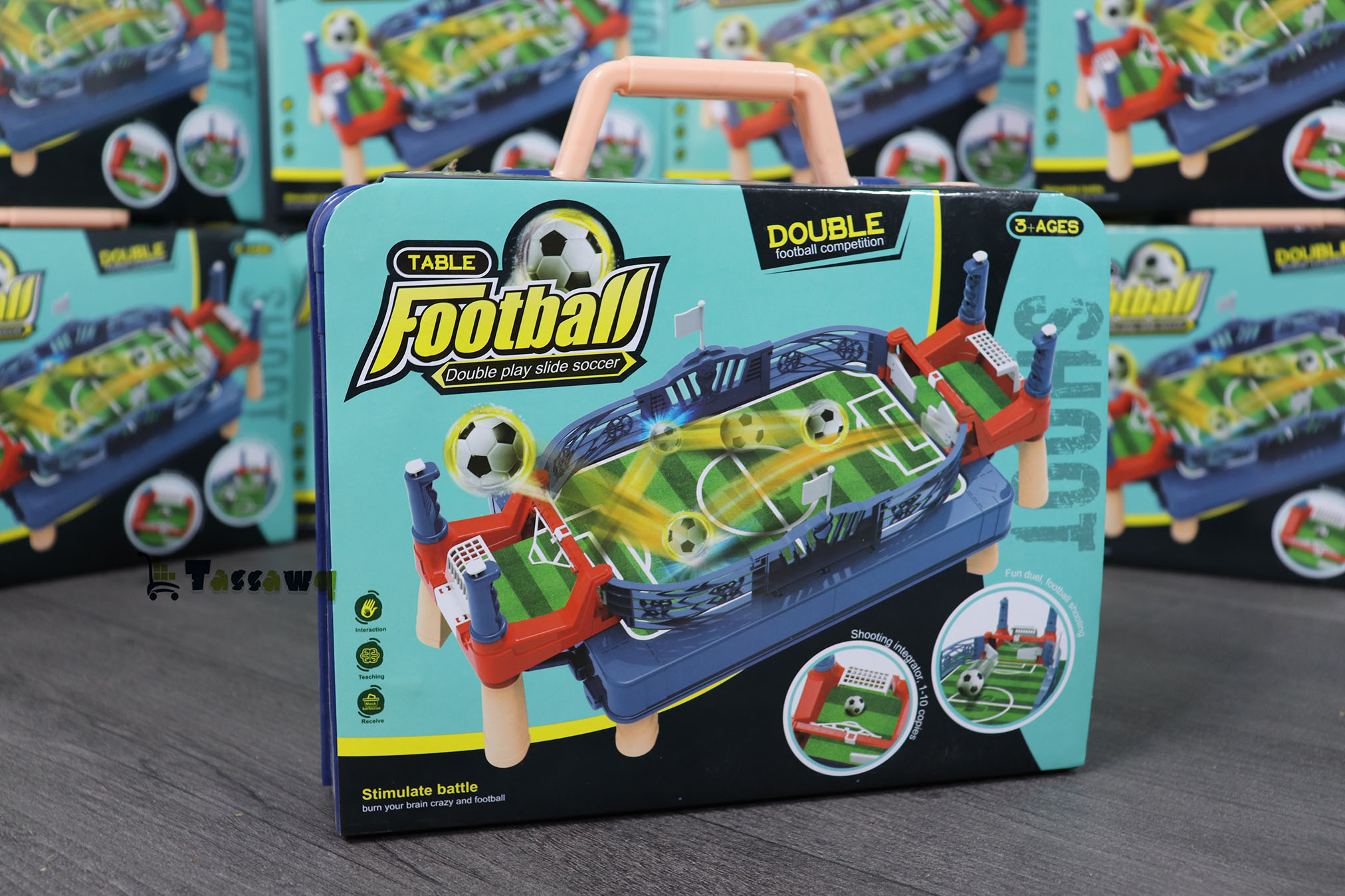 لعبة كرة قدم طاولة محمولة