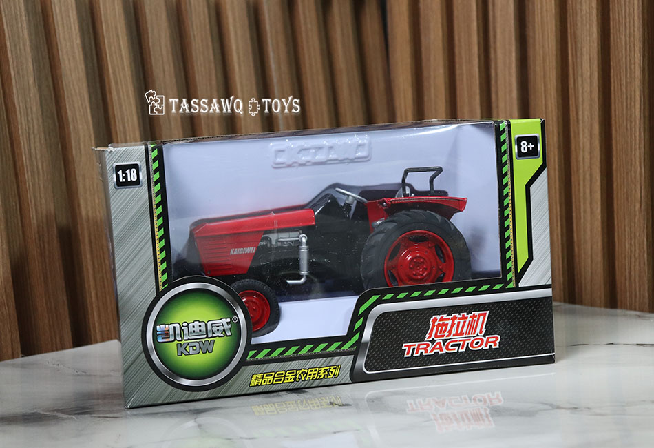 مجسم جرار زراعي معدني مقياس 1:18 - الصورة 2