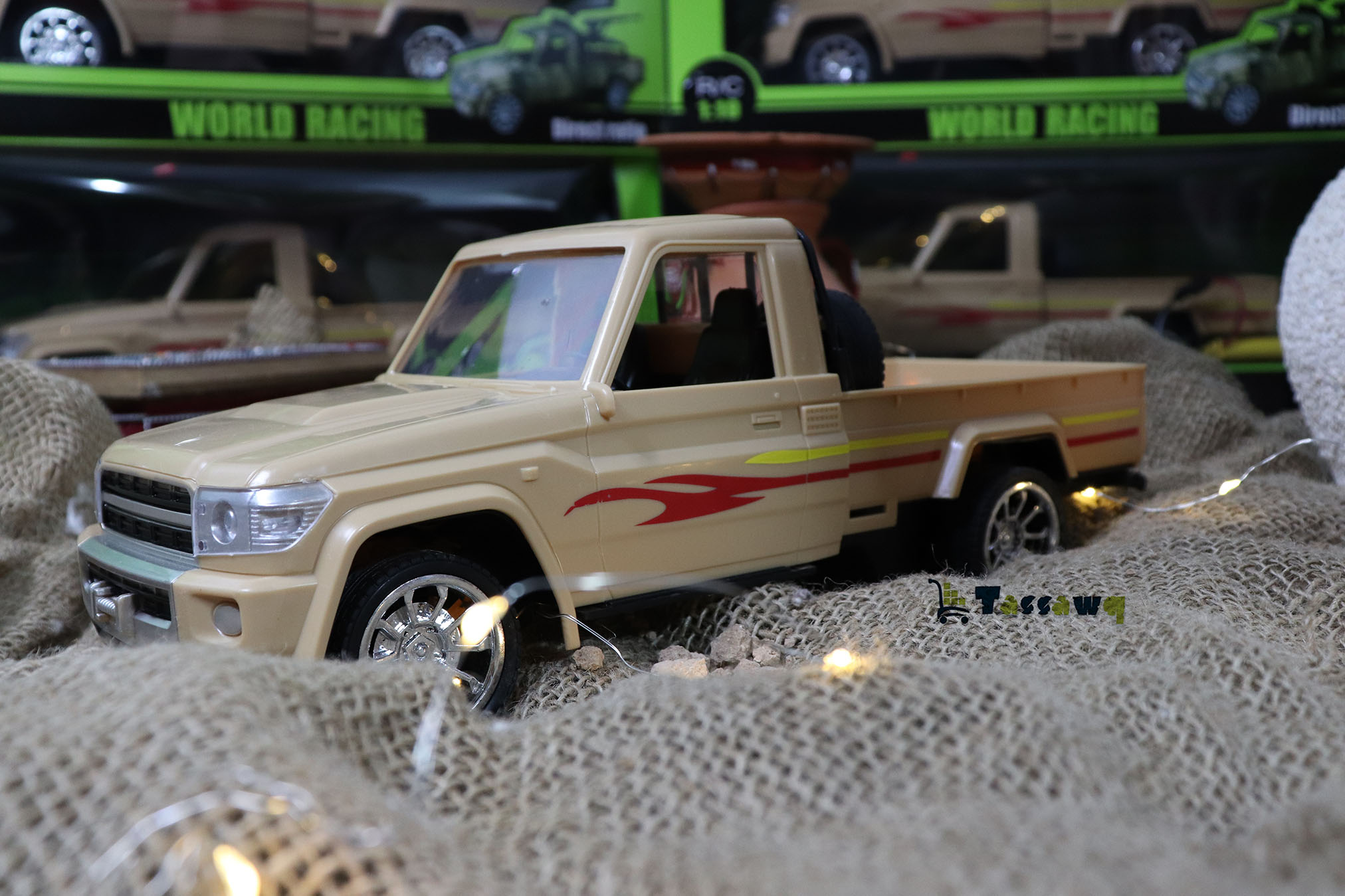 🚙 سيارة بيك أب ريموت كنترول 1:12 45 سم /18 سم – تحكم عن بُعد | لونين - الصورة 11