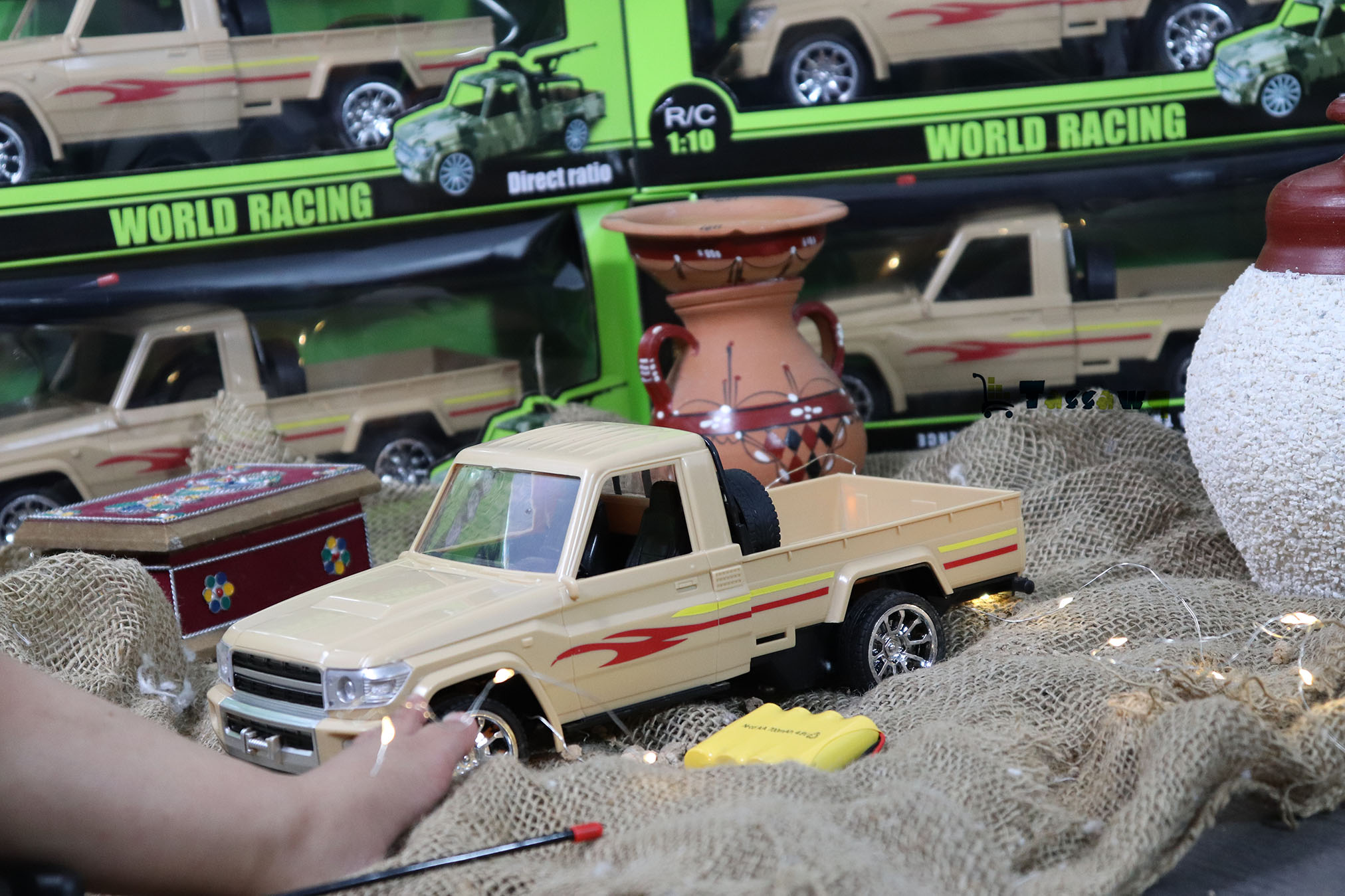 🚙 سيارة بيك أب ريموت كنترول 1:12 45 سم /18 سم – تحكم عن بُعد | لونين - الصورة 14