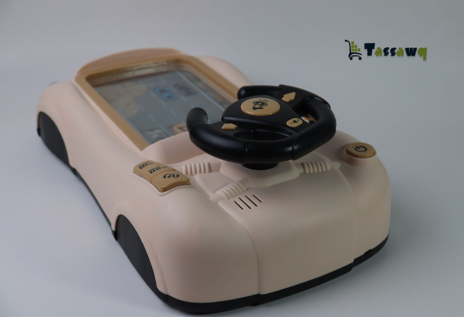 آلة ألعاب تجنب عوائق تشغيل عجلة القيادة للأطفال تحاكي سيارة سباق عجلة القيادة - الصورة 2