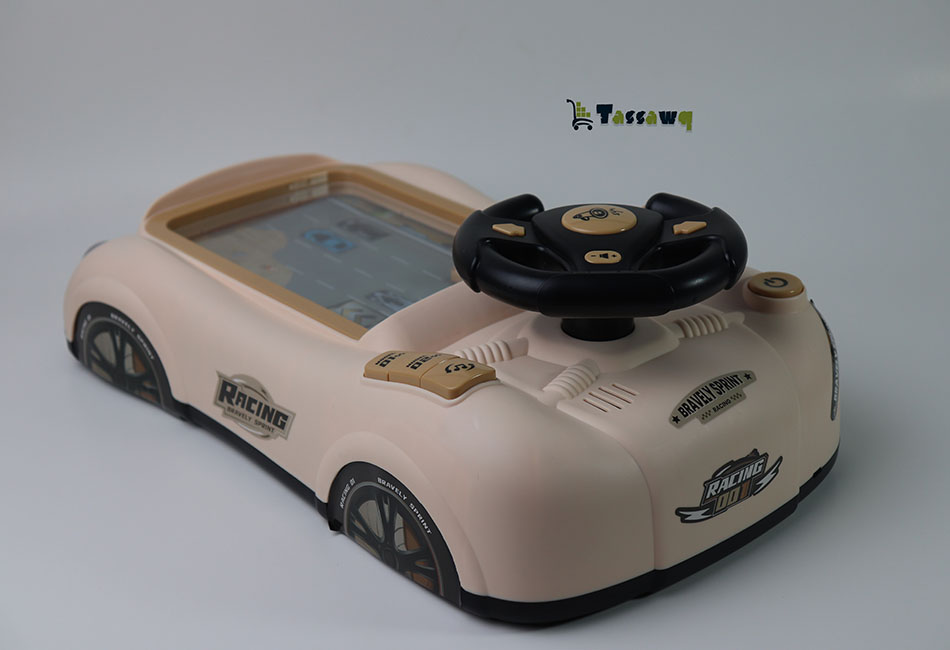 آلة ألعاب تجنب عوائق تشغيل عجلة القيادة للأطفال تحاكي سيارة سباق عجلة القيادة - الصورة 3