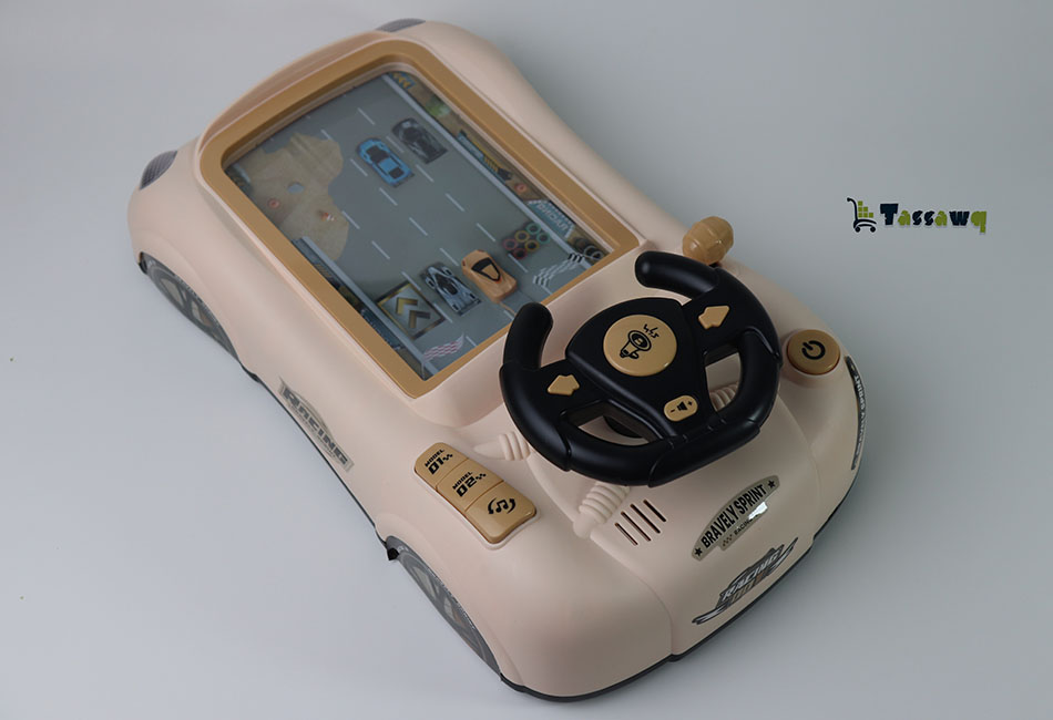 آلة ألعاب تجنب عوائق تشغيل عجلة القيادة للأطفال تحاكي سيارة سباق عجلة القيادة - الصورة 5