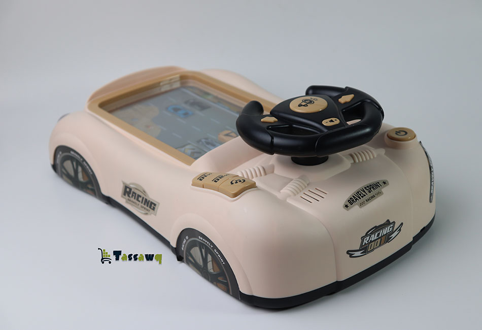 آلة ألعاب تجنب عوائق تشغيل عجلة القيادة للأطفال تحاكي سيارة سباق عجلة القيادة - الصورة 11