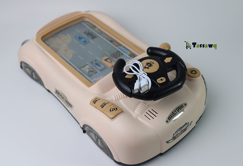 آلة ألعاب تجنب عوائق تشغيل عجلة القيادة للأطفال تحاكي سيارة سباق عجلة القيادة - الصورة 13