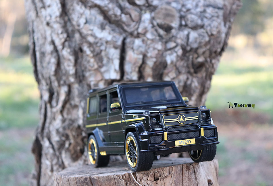 Mercedes-Benz Brabus Classe G, voiture miniature en métal à l'échelle 1:24 - الصورة 4
