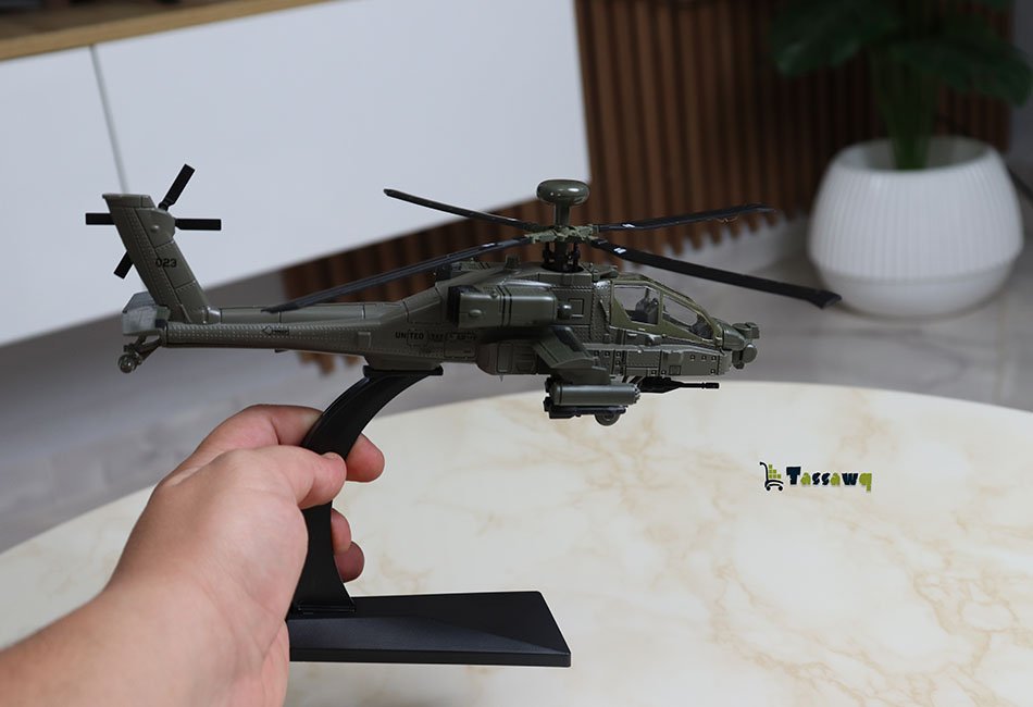 Helicopters AH-64 Apache Helicopter Model Airplanes - الصورة 3