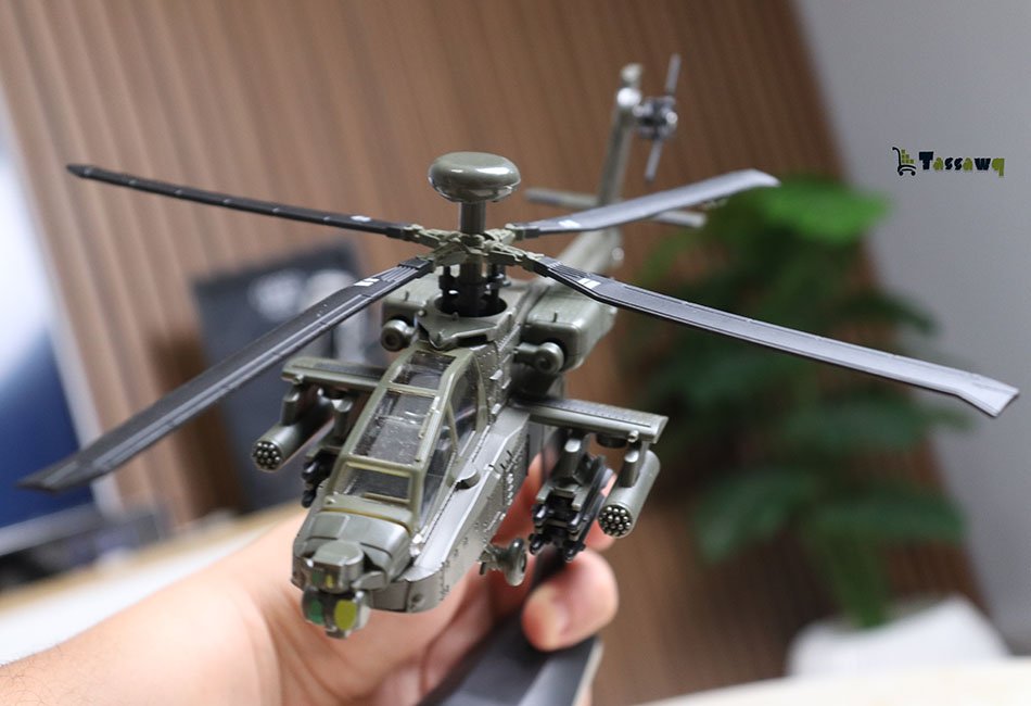 Helicopters AH-64 Apache Helicopter Model Airplanes - الصورة 7